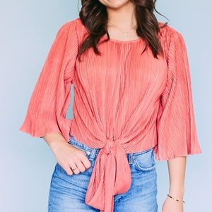 Lumiere pink blouse in a size small.